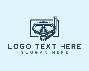 Vacation - Snorkel Diving Mask logo design