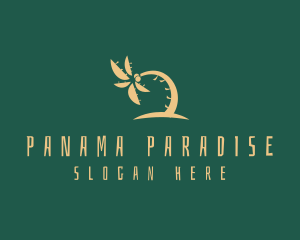 Tropical Coconut Tree Summer logo design