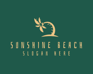 Summer - Tropical Coconut Tree Summer logo design