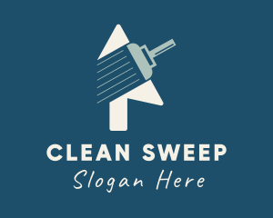 Sweeping - Arrow Vacuum Cleaning logo design