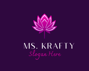 Lotus Flower Bud Logo