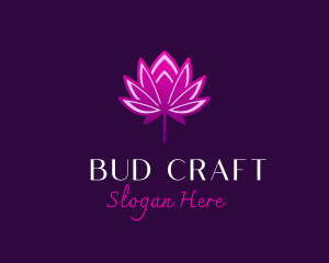 Lotus Flower Bud logo design