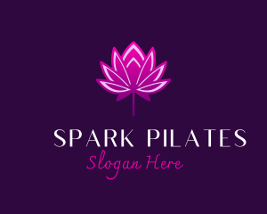 Spiritual - Lotus Flower Bud logo design