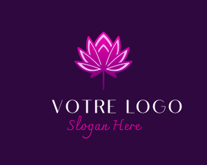 Relaxation - Lotus Flower Bud logo design