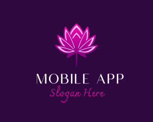 Therapy - Lotus Flower Bud logo design