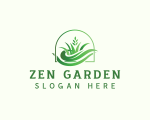 Grass Lawn Landscape logo design