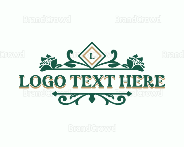 Stylish Wedding Florist Logo