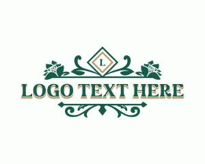 Wedding - Stylish Wedding Florist logo design