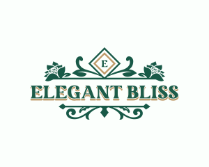 Stylish Wedding Florist logo design