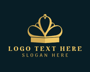 Elegant - Premium Deluxe Crown logo design