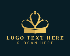 Deluxe - Premium Deluxe Crown logo design