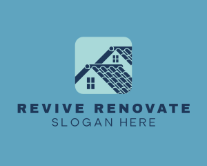 Renovate - Roof Tile House logo design