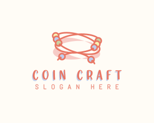 Beads Bracelet Craft logo design