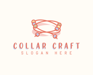 Beads Bracelet Craft logo design