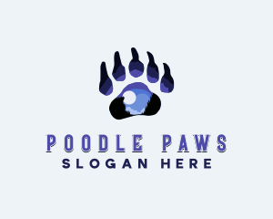  Wild Paw Print logo design