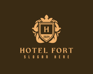 Premium Hotel Shield logo design