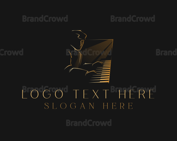 Piano Musician Instrument Logo