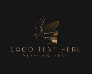 Orchestra - Piano Musician Instrument logo design