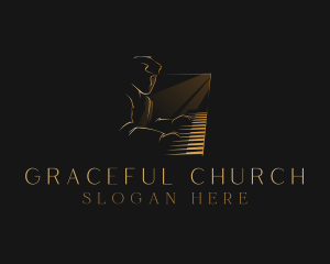 Piano Musician Instrument Logo