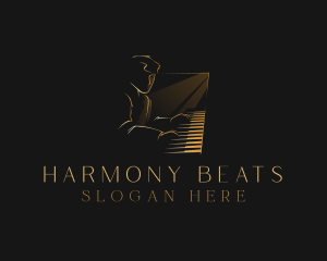 Chords - Piano Musician Instrument logo design