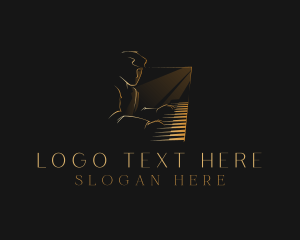 Piano Musician Instrument Logo