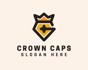 Diamond Crown Letter C logo design