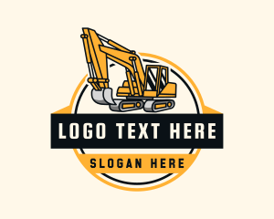 Equipment - Excavation Equipment Machinery logo design