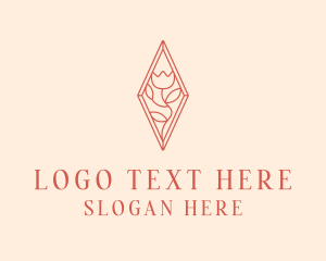 Elegant Tulip Flower logo design