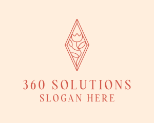 Elegant Tulip Flower logo design