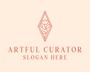 Elegant Tulip Flower logo design