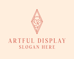 Elegant Tulip Flower logo design