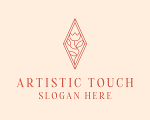 Elegant Tulip Flower logo design