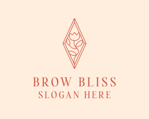 Elegant Tulip Flower logo design