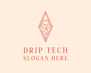 Elegant Tulip Flower logo design