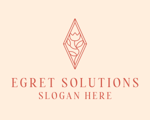 Elegant Tulip Flower logo design