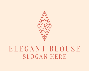 Elegant Tulip Flower logo design