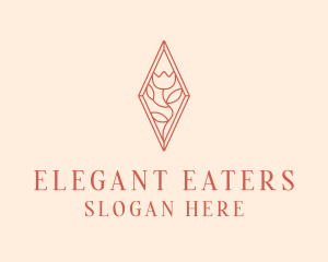 Elegant Tulip Flower logo design