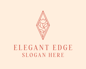 Elegant Tulip Flower logo design