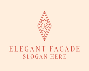 Elegant Tulip Flower logo design