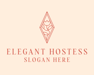 Elegant Tulip Flower logo design