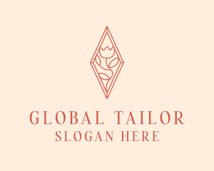 Elegant Tulip Flower logo design