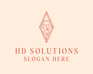 Elegant Tulip Flower logo design