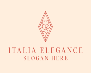 Elegant Tulip Flower logo design