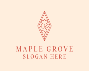 Elegant Tulip Flower logo design