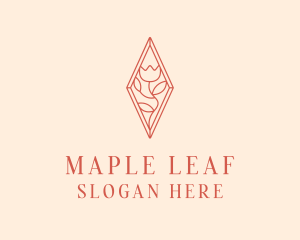 Elegant Tulip Flower logo design