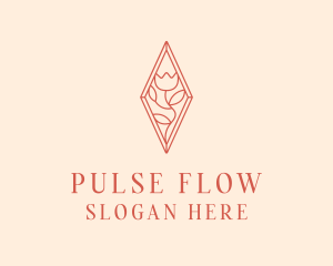 Elegant Tulip Flower logo design