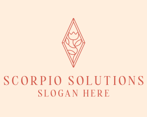 Elegant Tulip Flower logo design