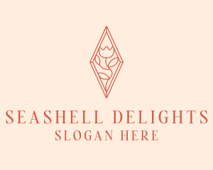 Elegant Tulip Flower logo design