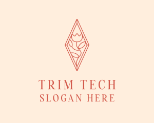 Elegant Tulip Flower logo design