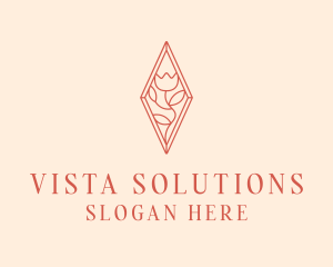 Elegant Tulip Flower logo design